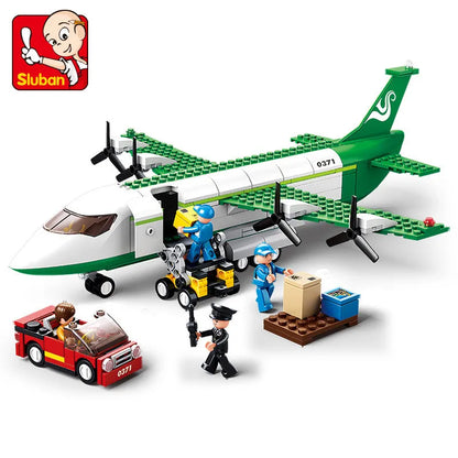 SLUBAN City Cargo Aircraft Building Blocks