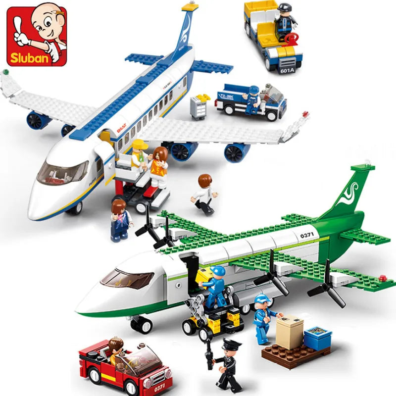 SLUBAN City Cargo Aircraft Building Blocks