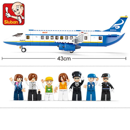 SLUBAN City Cargo Aircraft Building Blocks