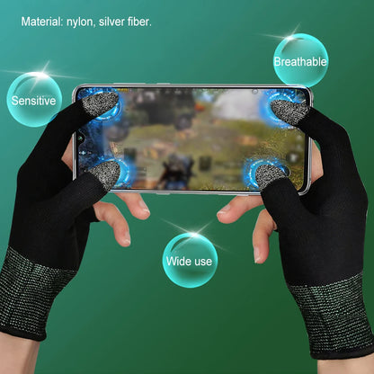 Gaming Fingertip Sleeves - Sweat-Proof Touch Screen Gloves