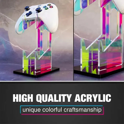 Acrylic Gamepad Display Stand,Dual Controller, Gaming Handle Holder, Bracket for PS4,Xbox Series, NS Series, High-Qualit)