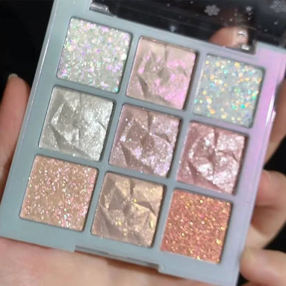 9-Color Snowflake Eyeshadow Palette