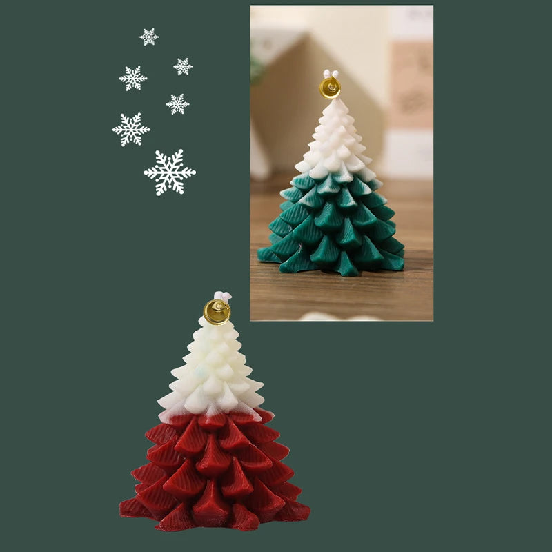 Bougie Decorative Soy Wax Atmosphere Fragrance Christmas Tree