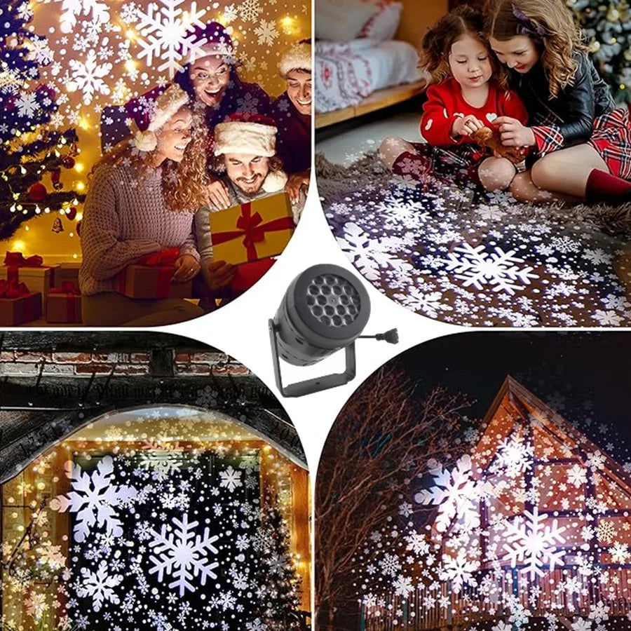 Snowflake LED Christmas Lights Projector