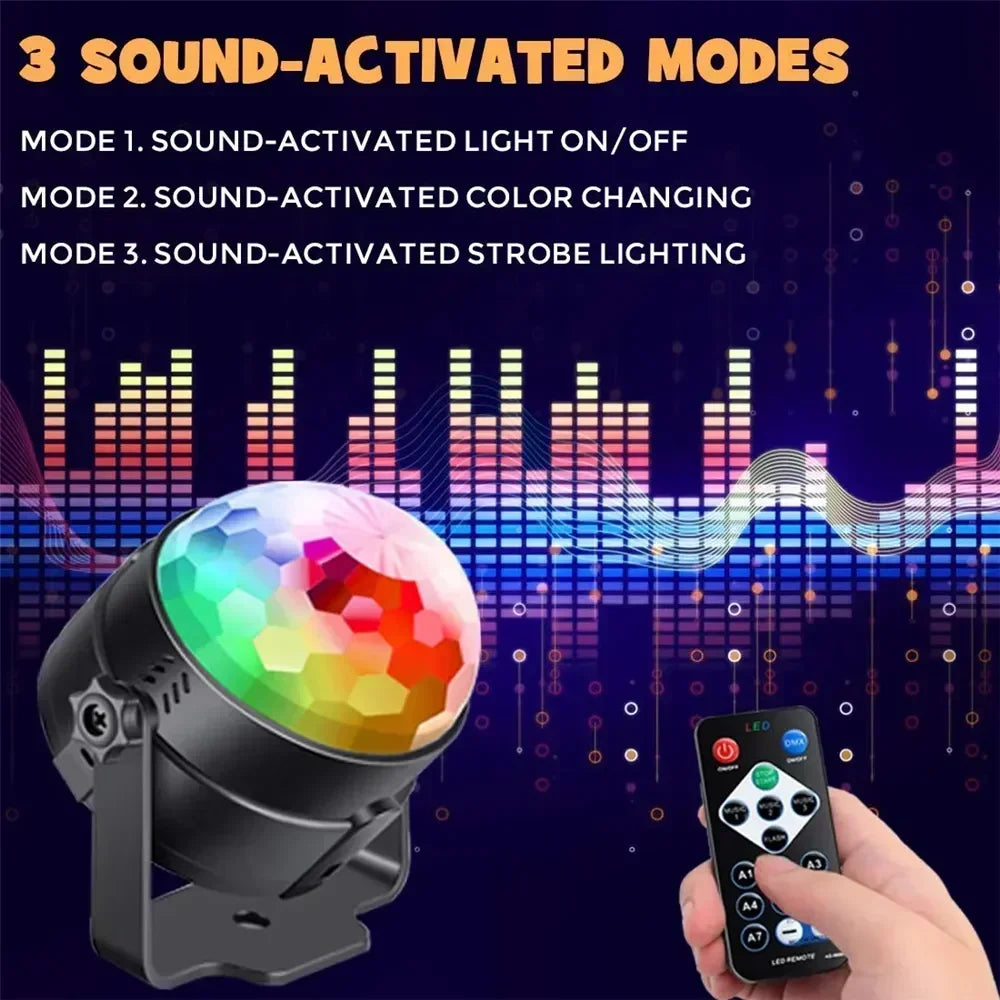 LED Stage Disco Light Rotating DJ Ball