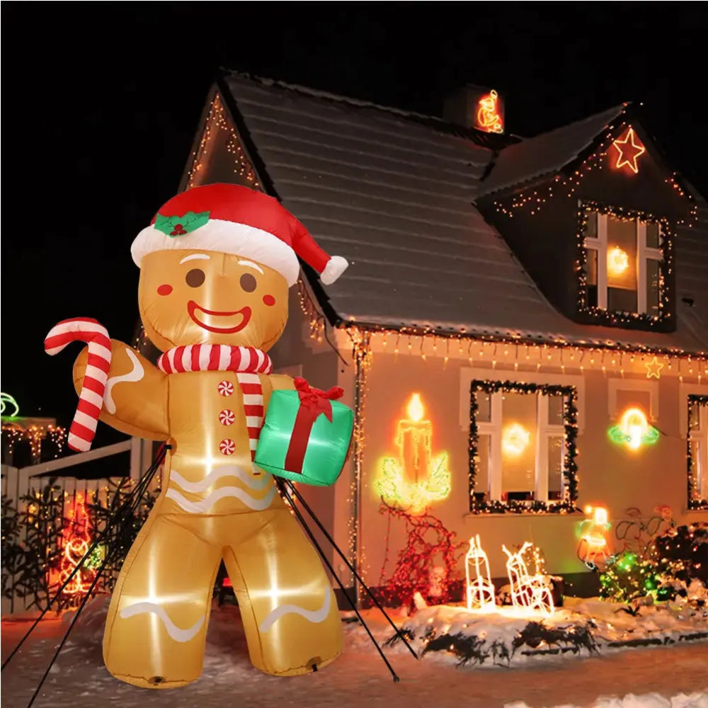 8FT/2.4M Christmas Inflatables Gingerbread Man