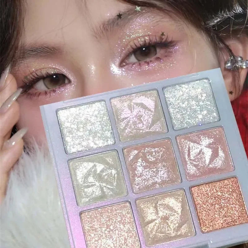 9-Color Snowflake Eyeshadow Palette