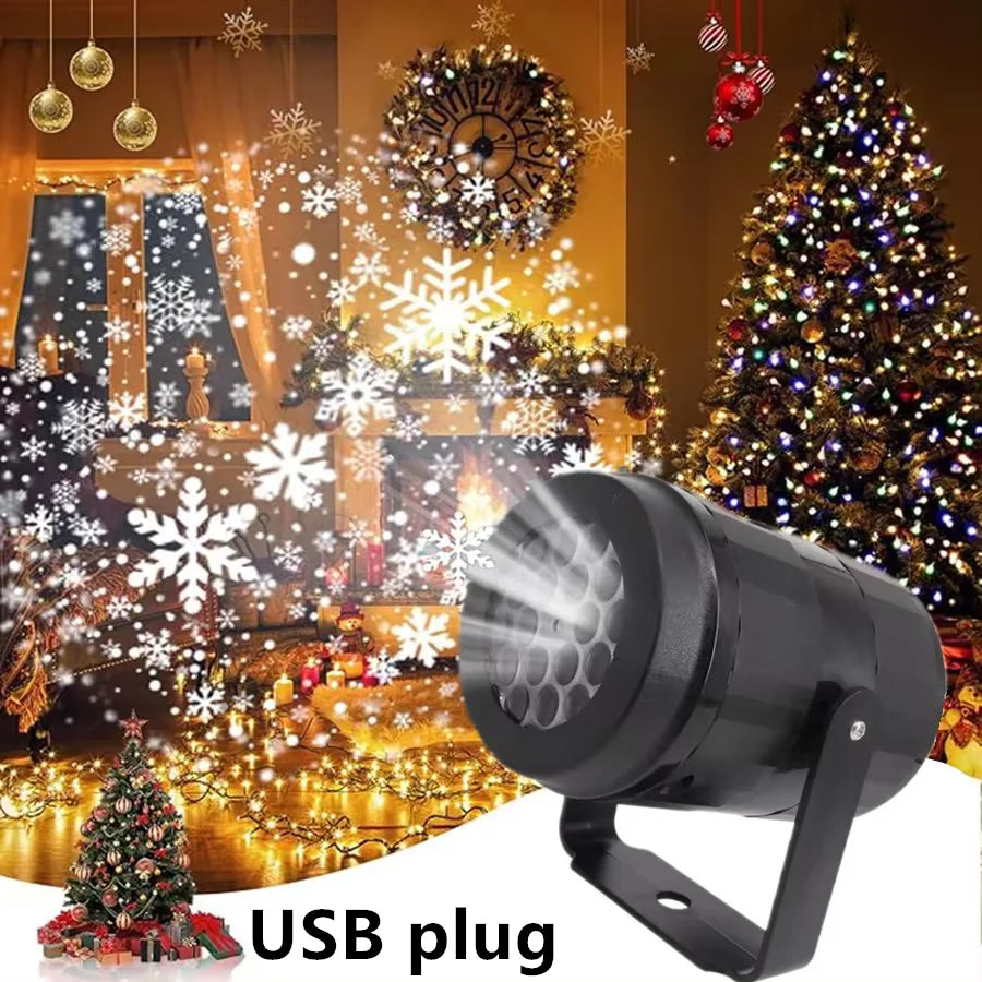 Snowflake LED Christmas Lights Projector