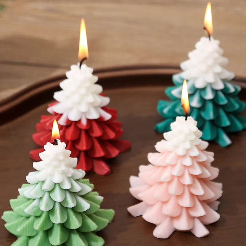 Bougie Decorative Soy Wax Atmosphere Fragrance Christmas Tree