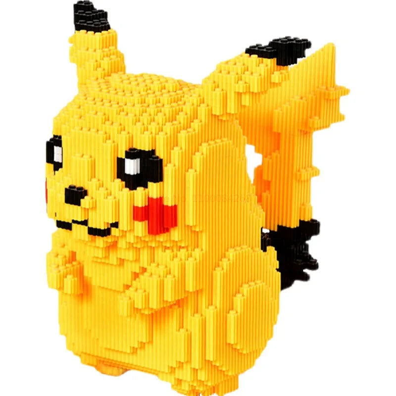 Bandai Anime Pokemon Pikachu Diamond Micro Building Blocks Figure