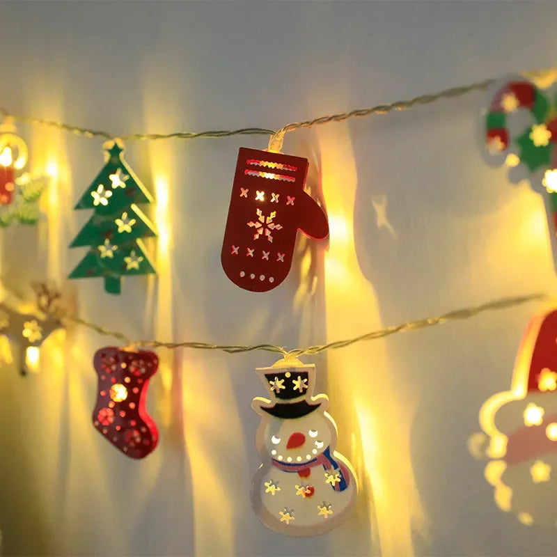 Christmas LED Light String Santa Claus