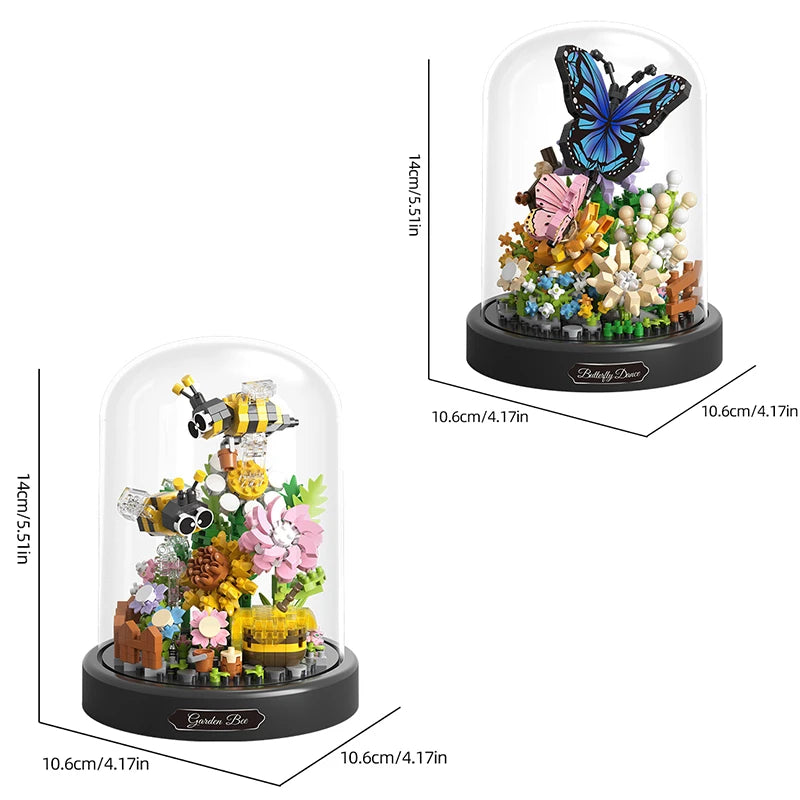 Building Blocks - Insects and Flowers Set