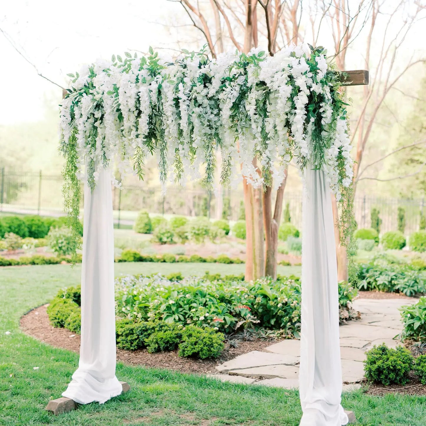 12-Piece Artificial Wisteria Flowers String Garland